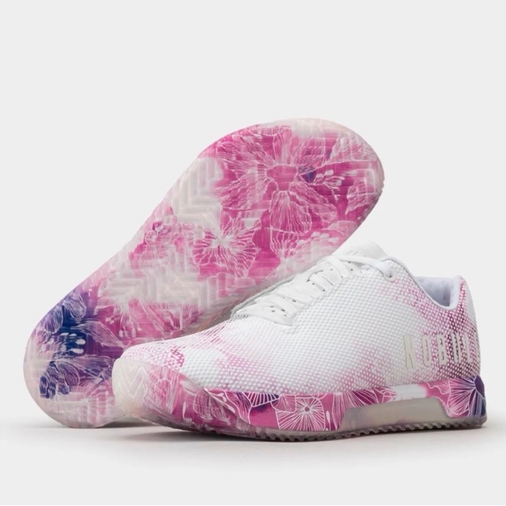 NOBULL Superfabric Trainer Plus - Impact Mulberry Watercolor - Size 8.5 EUC